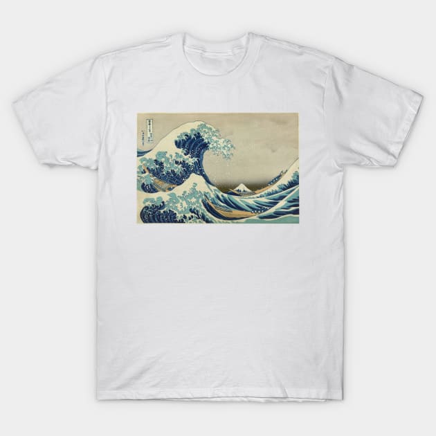 The Great Wave off Kanagawa - Katsushika Hokusai T-Shirt by themasters